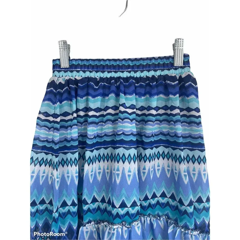 The Children's Place Blue High Low Skirt Small 5/6